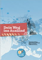 Cover der Checkliste mit Schriftzug "Dein Weg ins Ausland" Auslandspraktikum während der Ausbildung? Wann, wo und wie erfährst du von uns...