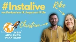 Christian und Rike auf einem Werbebild für das Instalive