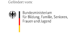 Das Logo: Gef&ouml;rdert vom Bundesministerium f&uuml;r Bildung, Familien, Senioren, Frauen und Jugend.